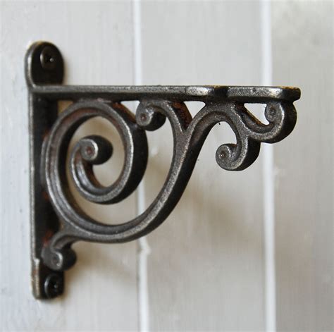 decorative metal shelf brackets uk|ornate metal shelf brackets.